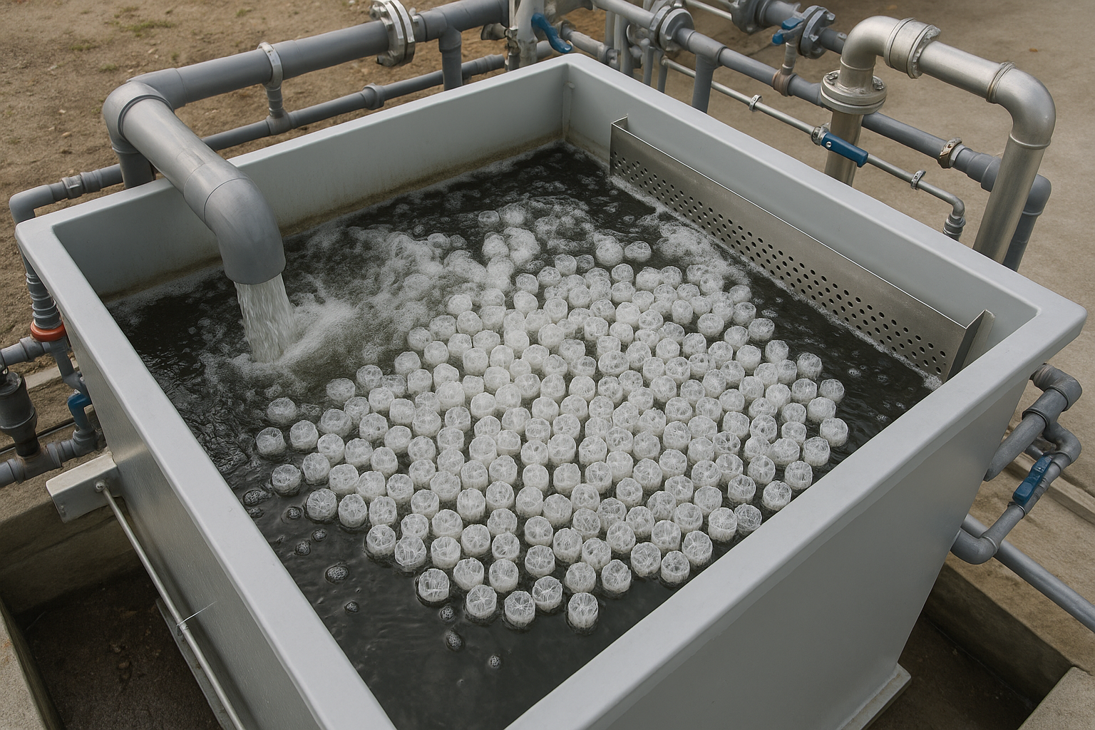 Startup of a Moving Bed Biofilm Reactor